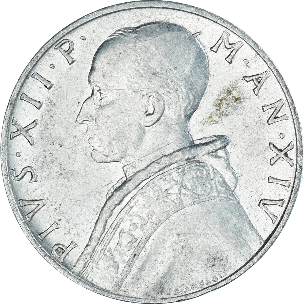 Coin, Vatican, 10 Lire, 1952