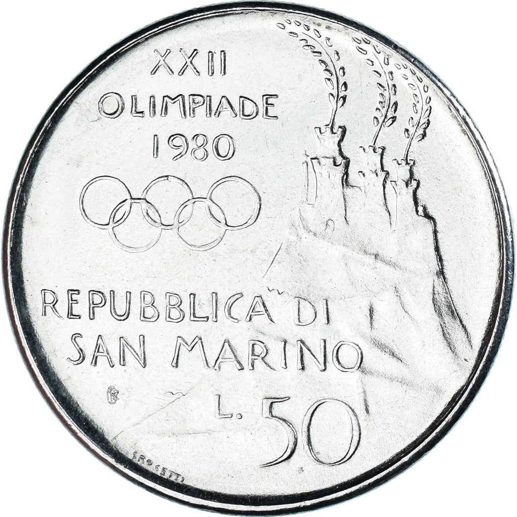 Moneta, San Marino, 50 Lire, 1980