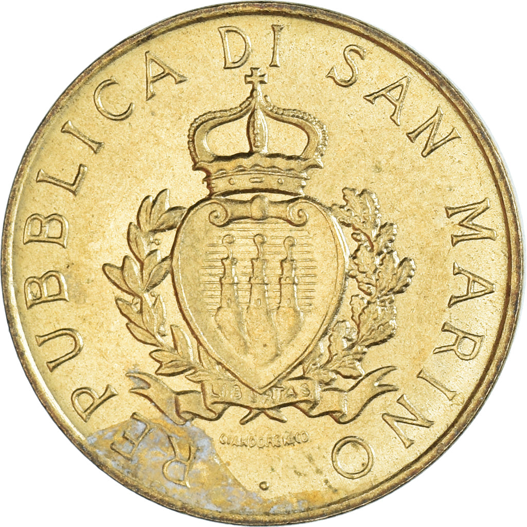 Moneda, San Marino, 20 Lire, 1987