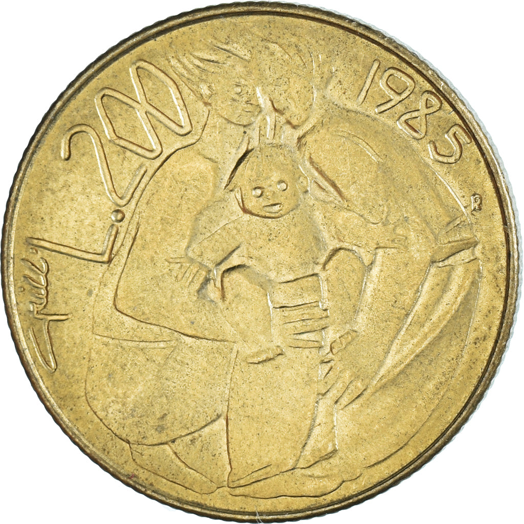 Moeda, San Marino, 200 Lire, 1985