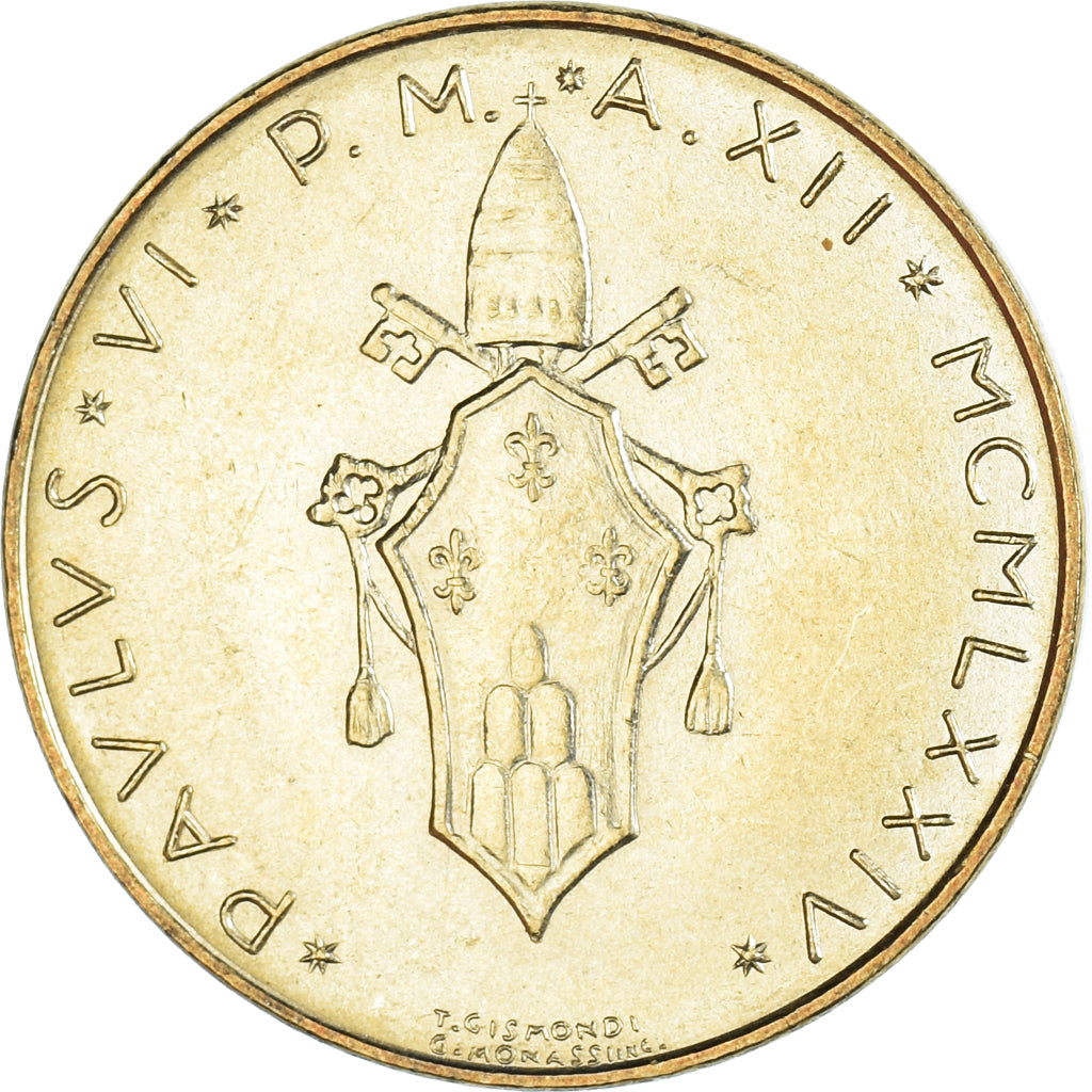 Moneta, PAŃSTWO WATYKAŃSKIE, 20 Lire, 1973