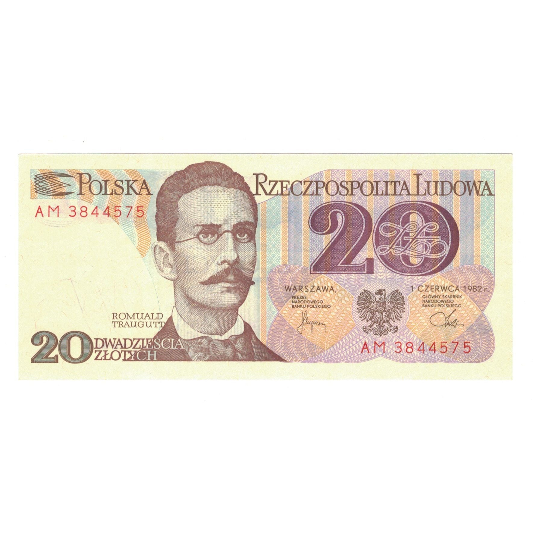 Nota, Polónia, 20 Zlotych, 1988, 1988-06-01, KM:149a, UNC(65-70)