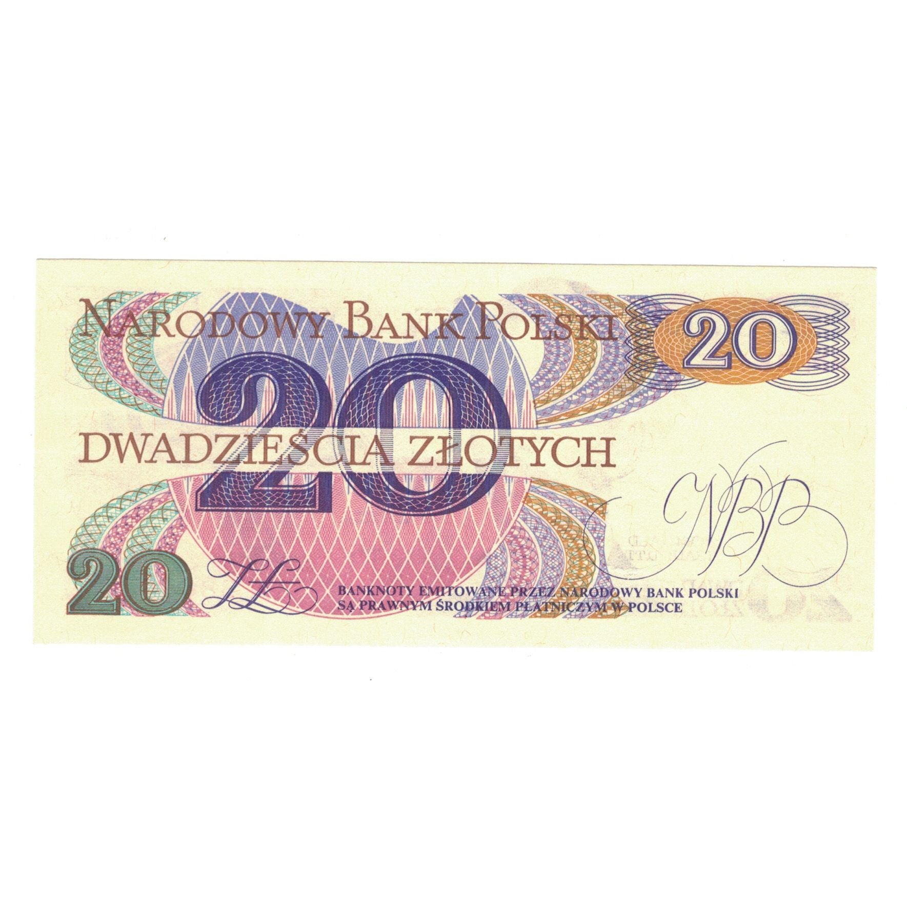 Nota, Polónia, 20 Zlotych, 1988, 1988-06-01, KM:149a, UNC(65-70)