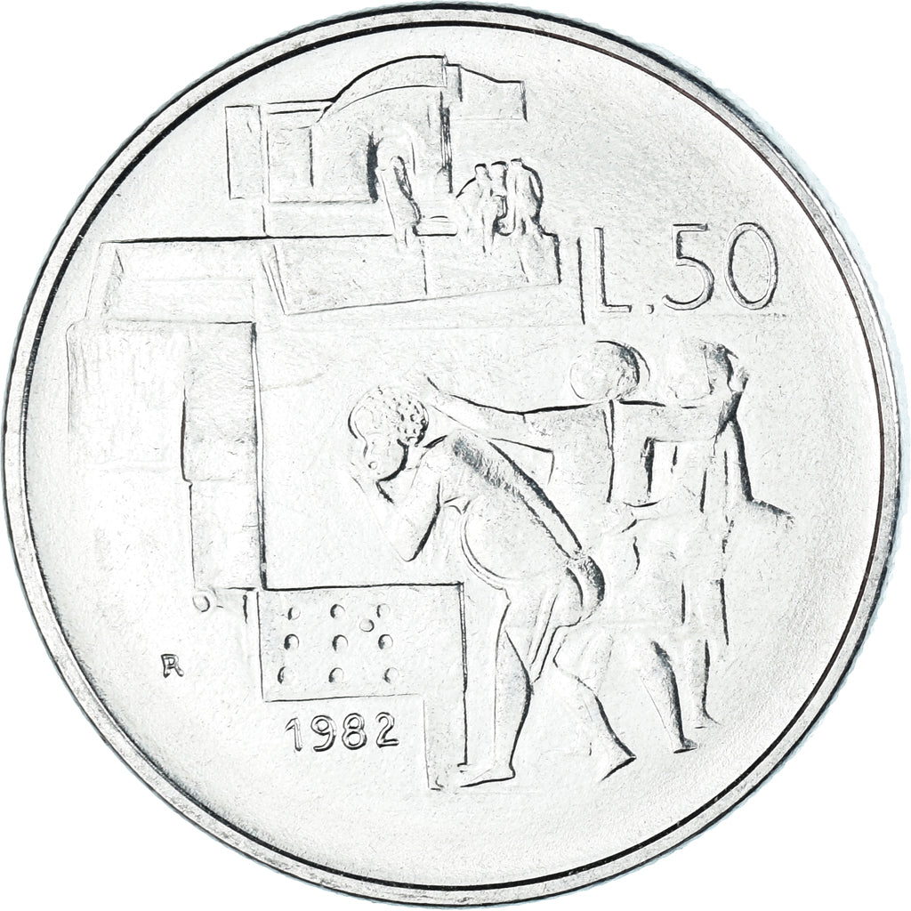 Münze, San Marino, 50 Lire, 1982