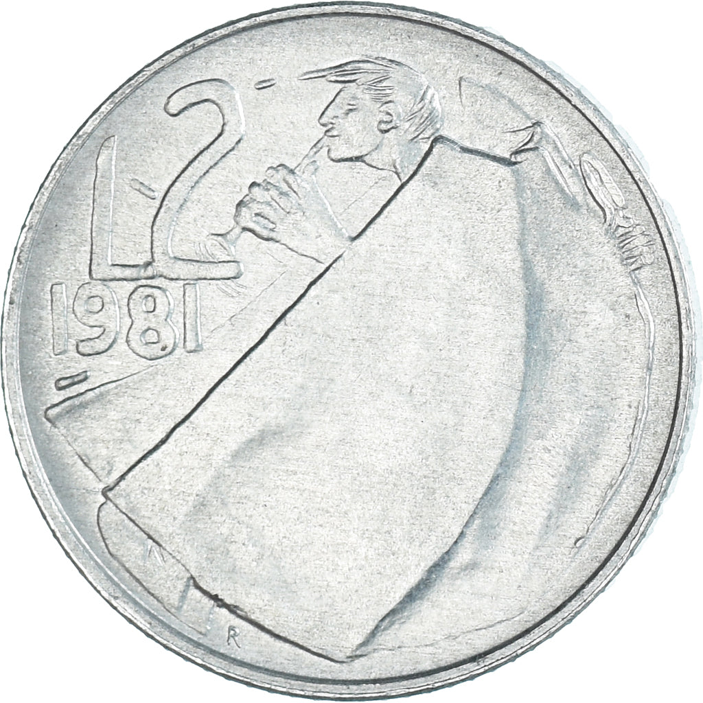 Munten, San Marino, 2 Lire, 1981