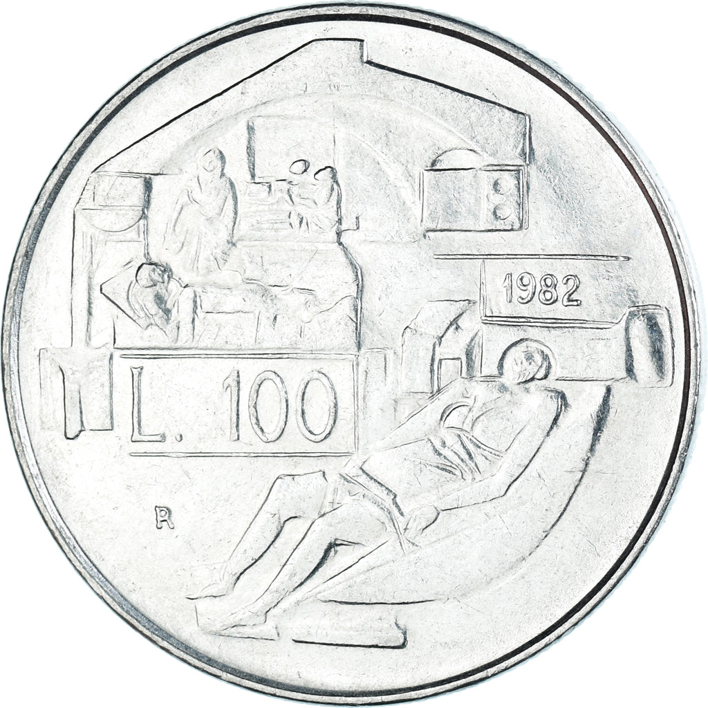 Munten, San Marino, 100 Lire, 1982