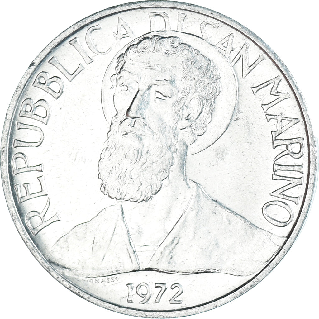 Moneda, San Marino, 5 Lire, 1972