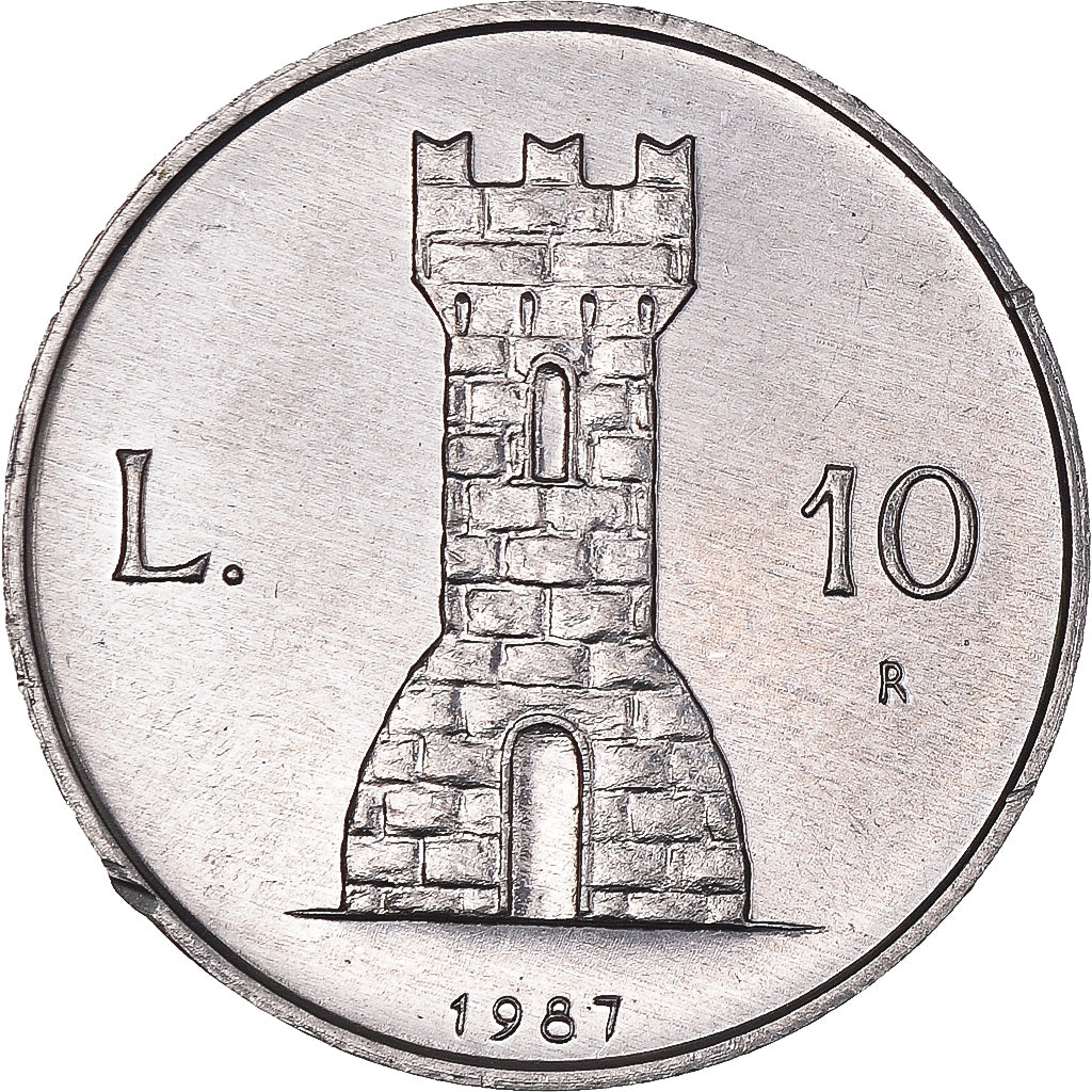 Monnaie, Saint Marin , 10 Lire, 1987