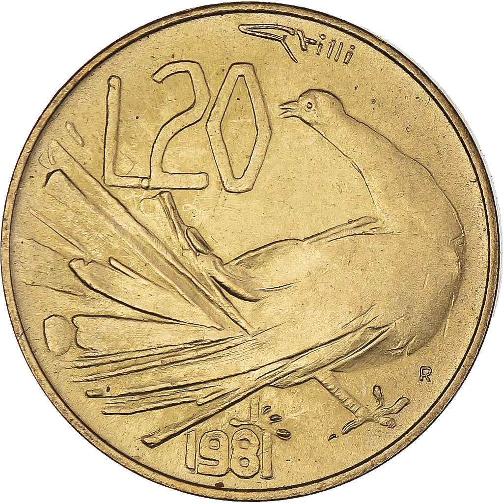 Moneda, San Marino, 20 Lire, 1981