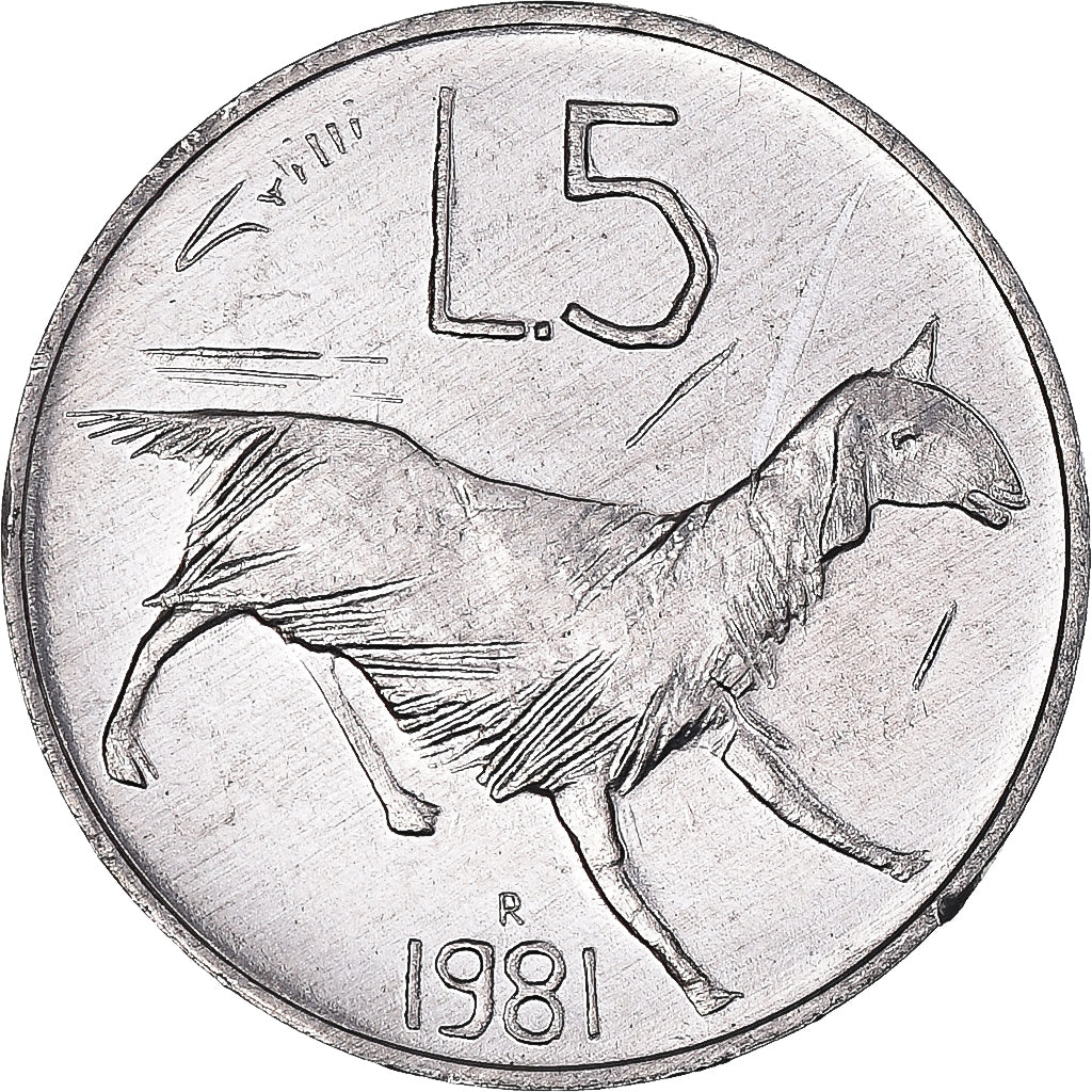 Monnaie, Saint Marin , 5 Lire, 1981