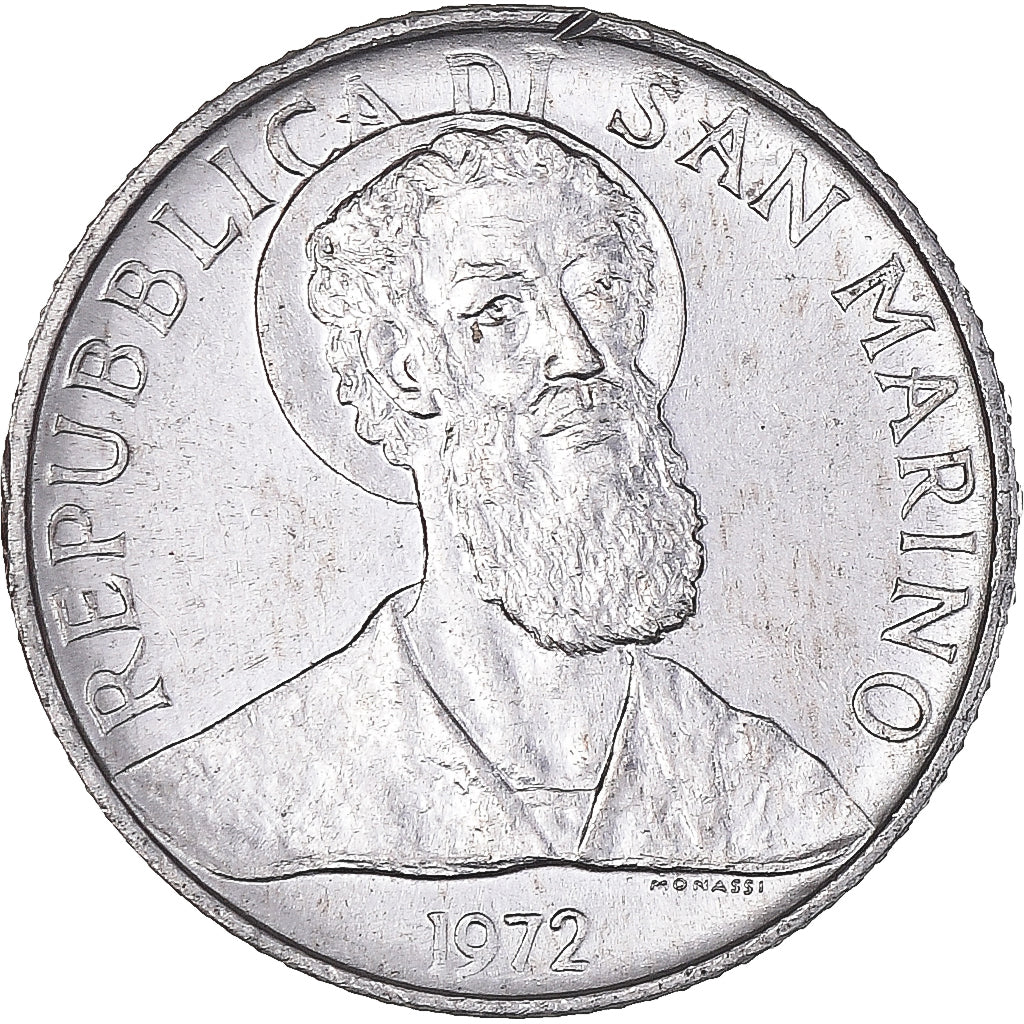 Moneta, San Marino, 2 Lire, 1972