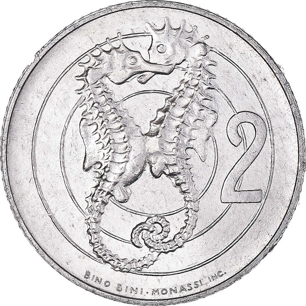 Munten, San Marino, 2 Lire, 1975