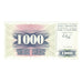 Banknot, Bośnia-Hercegowina, 1000 Dinara, 1992, 1992-07-01, KM:15a, AU(50-53)