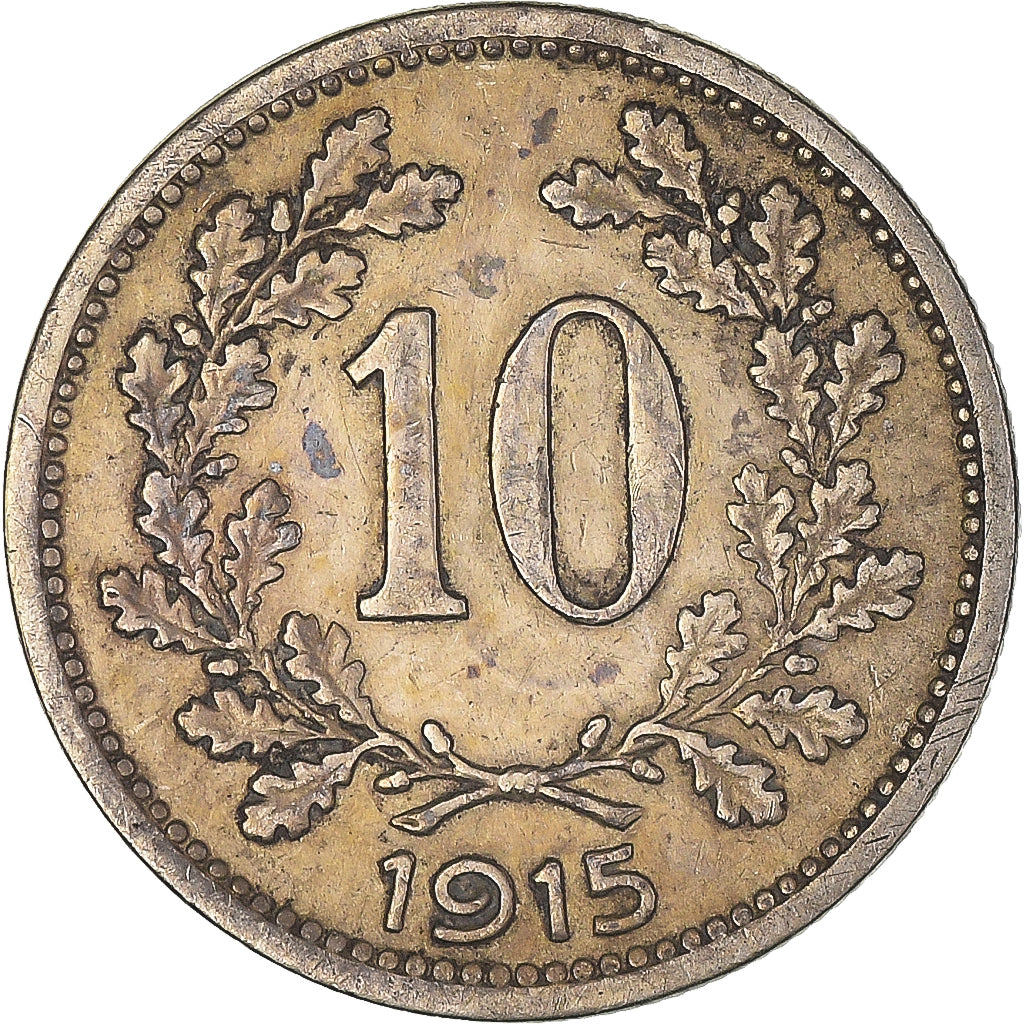Moneta, Austria, 10 Heller, 1915