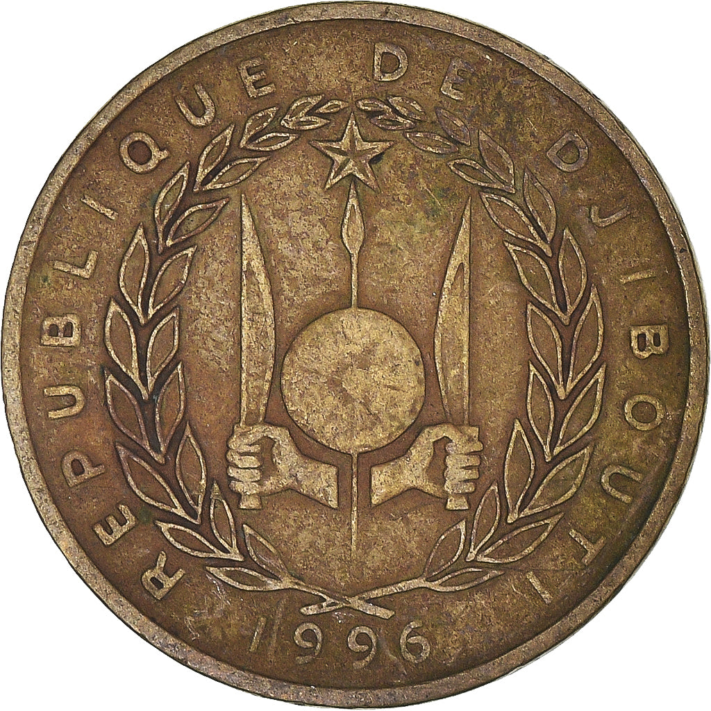 Münze, Dschibuti, 10 Francs, 1996