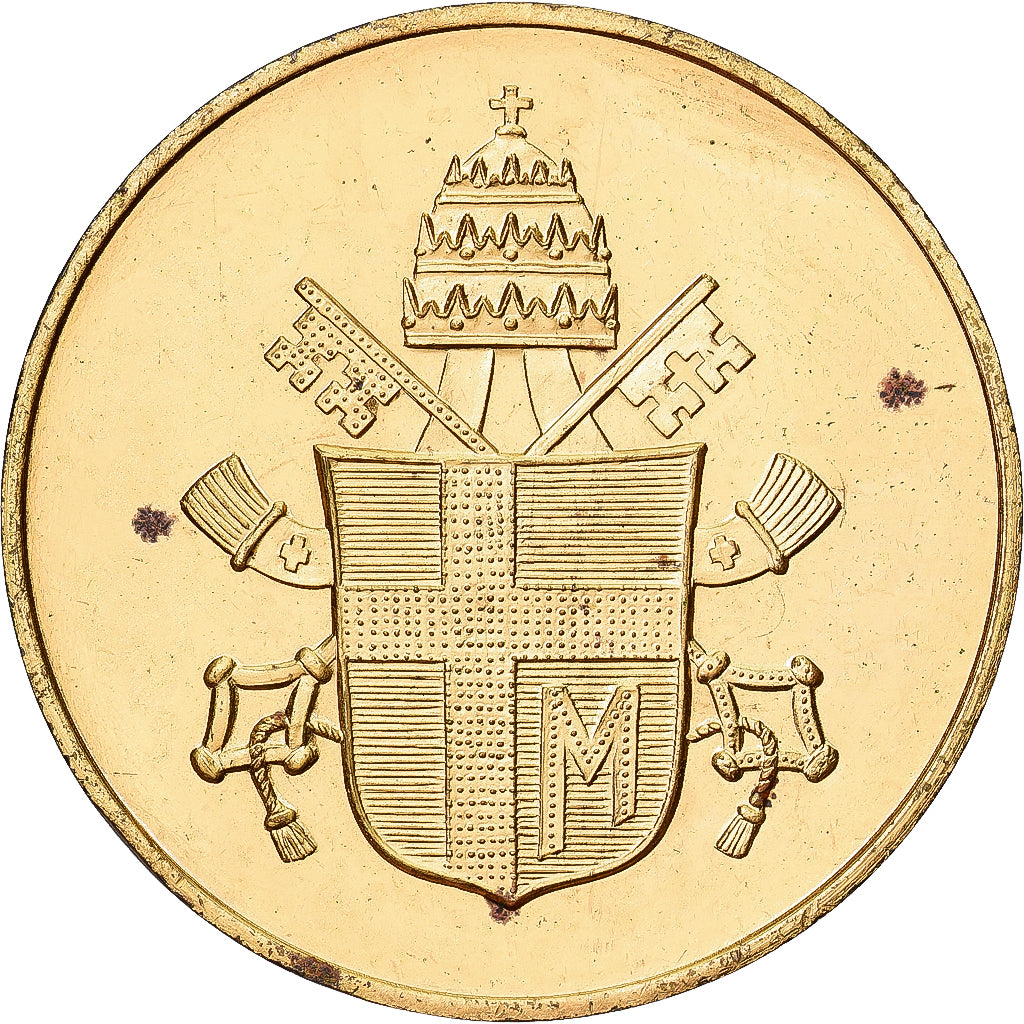 Vatican, Medal, Le Pape Jean-Paul II, Consonni, EF(40-45), Copper Gilt
