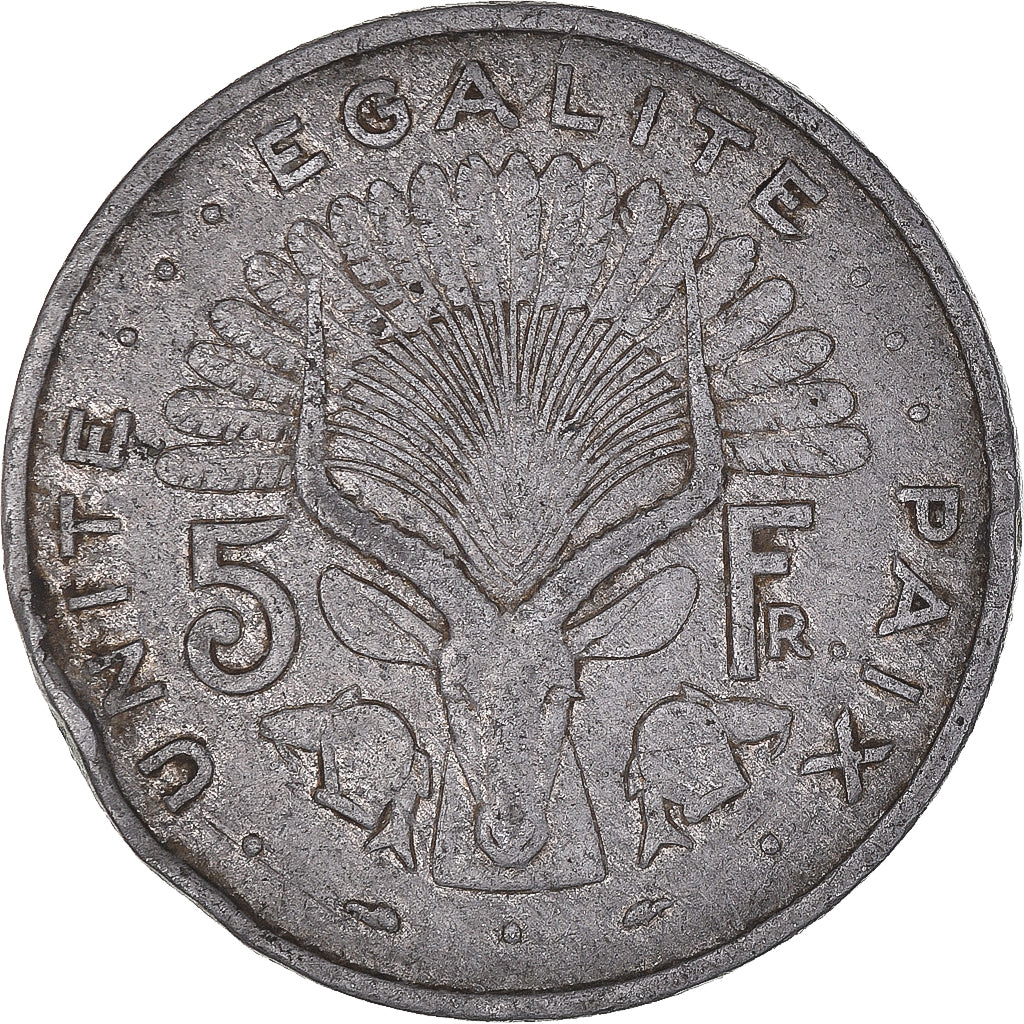 Münze, Dschibuti, 5 Francs, 1991