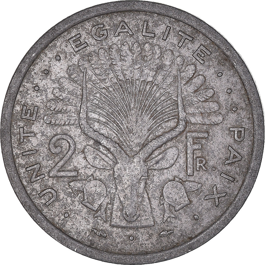 Moneta, Gibuti, 2 Francs, 1977