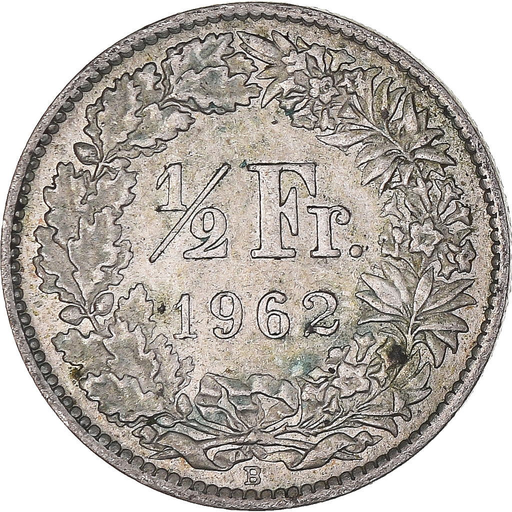Moeda, Suíça, 1/2 Franc, 1962