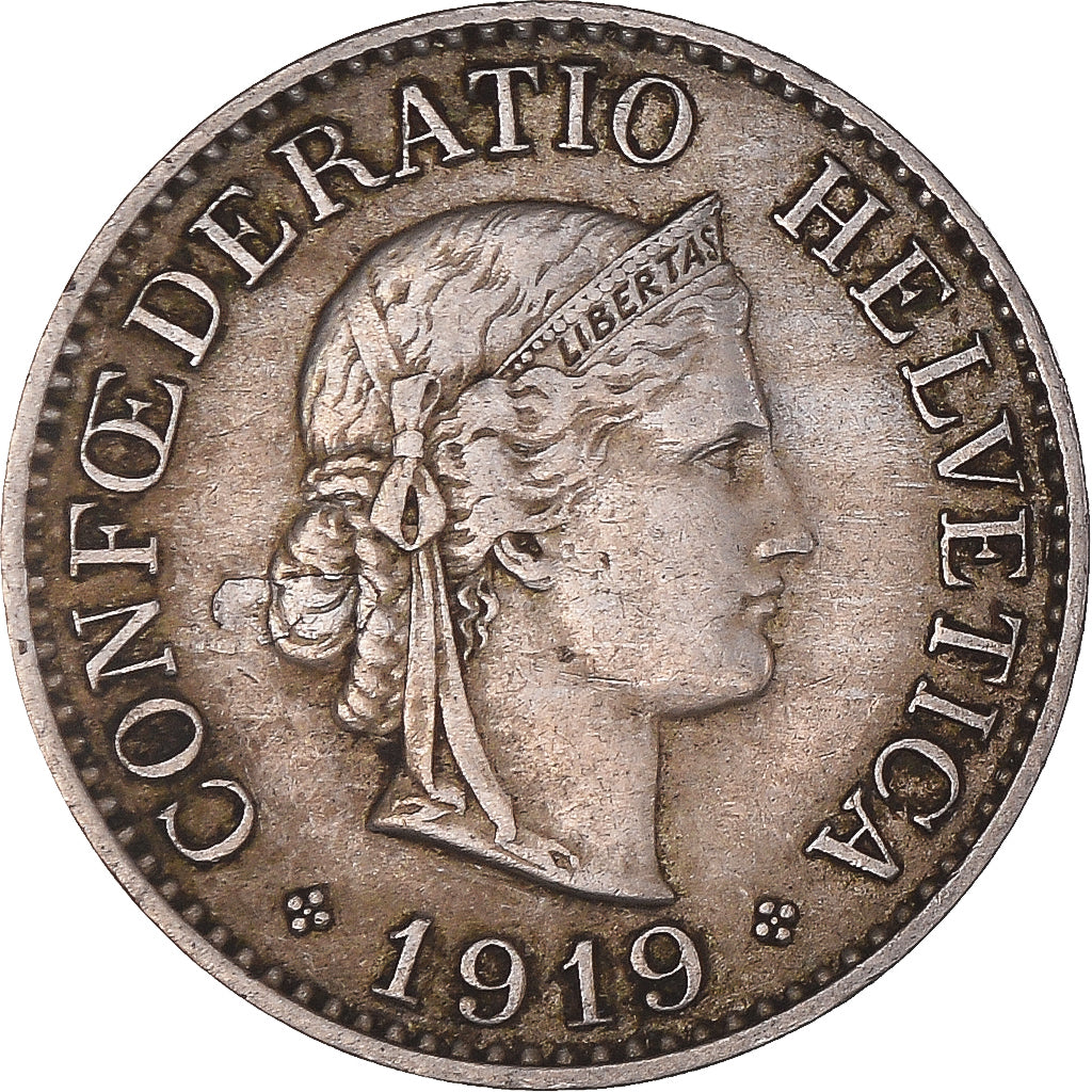 Monnaie, Suisse, 10 Rappen, 1919