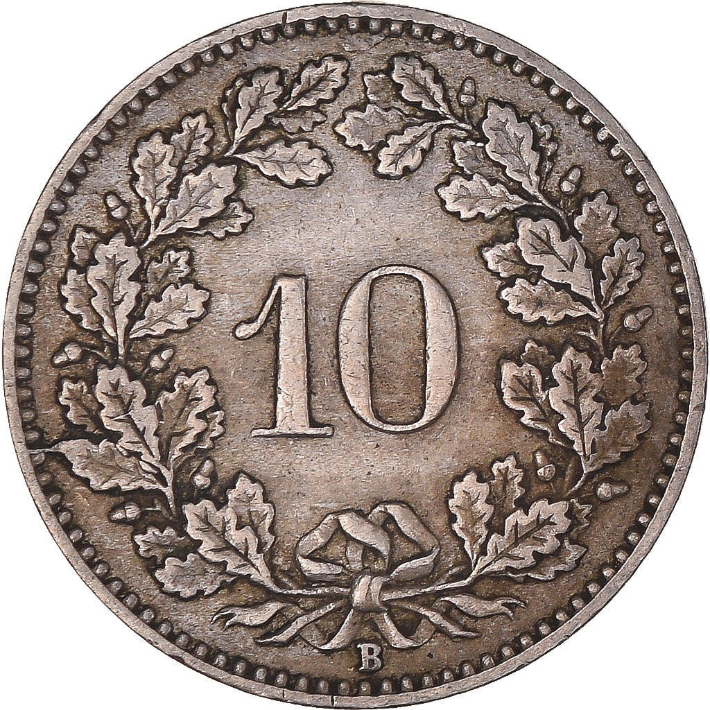 Monnaie, Suisse, 10 Rappen, 1919