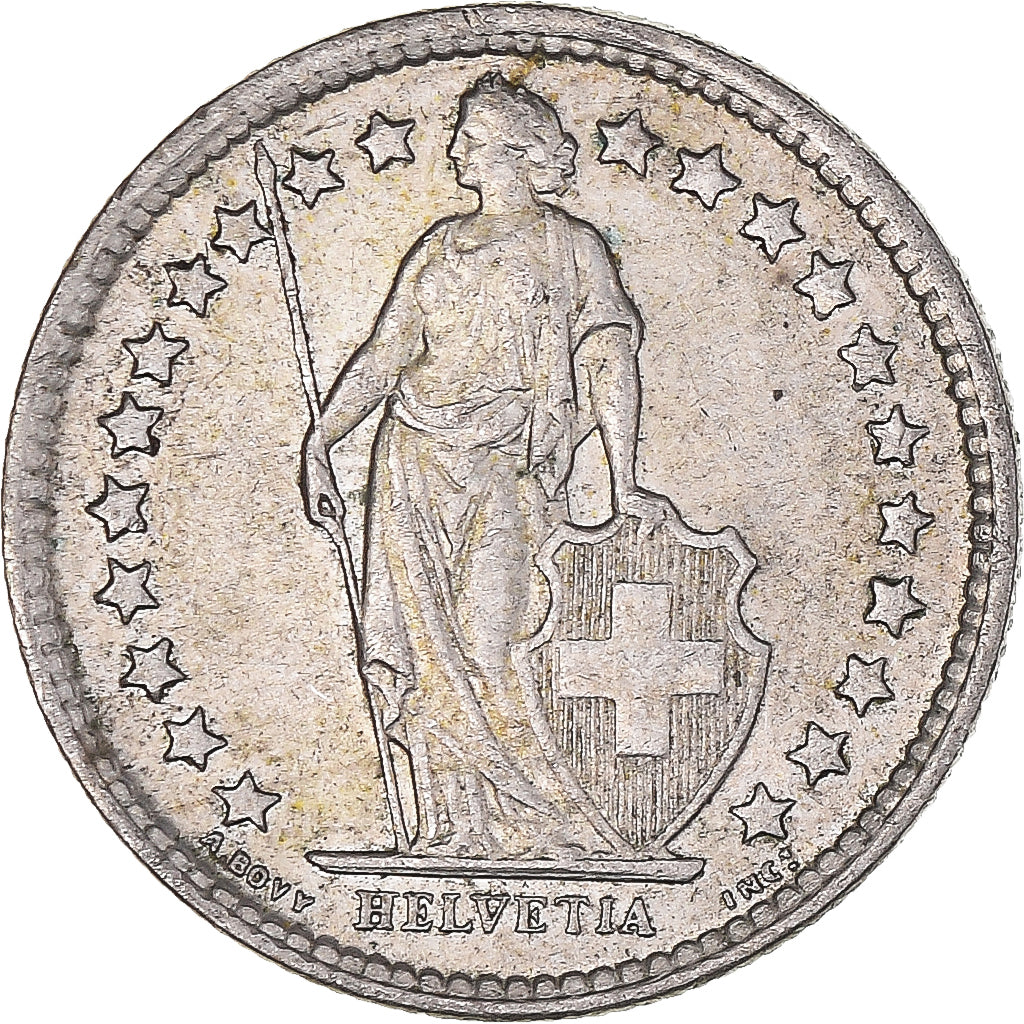 Coin, Switzerland, 1/2 Franc, 1960