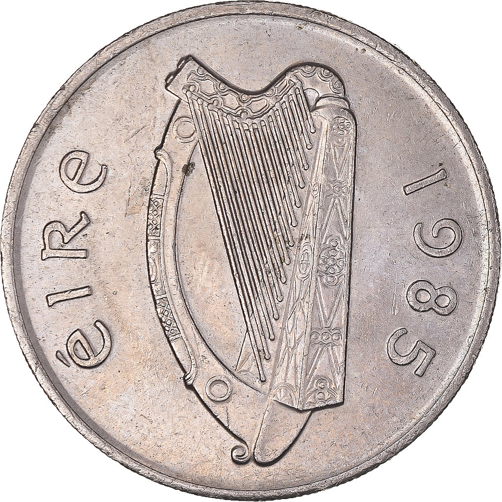 Moneta, Irlanda, 10 Pence, 1985