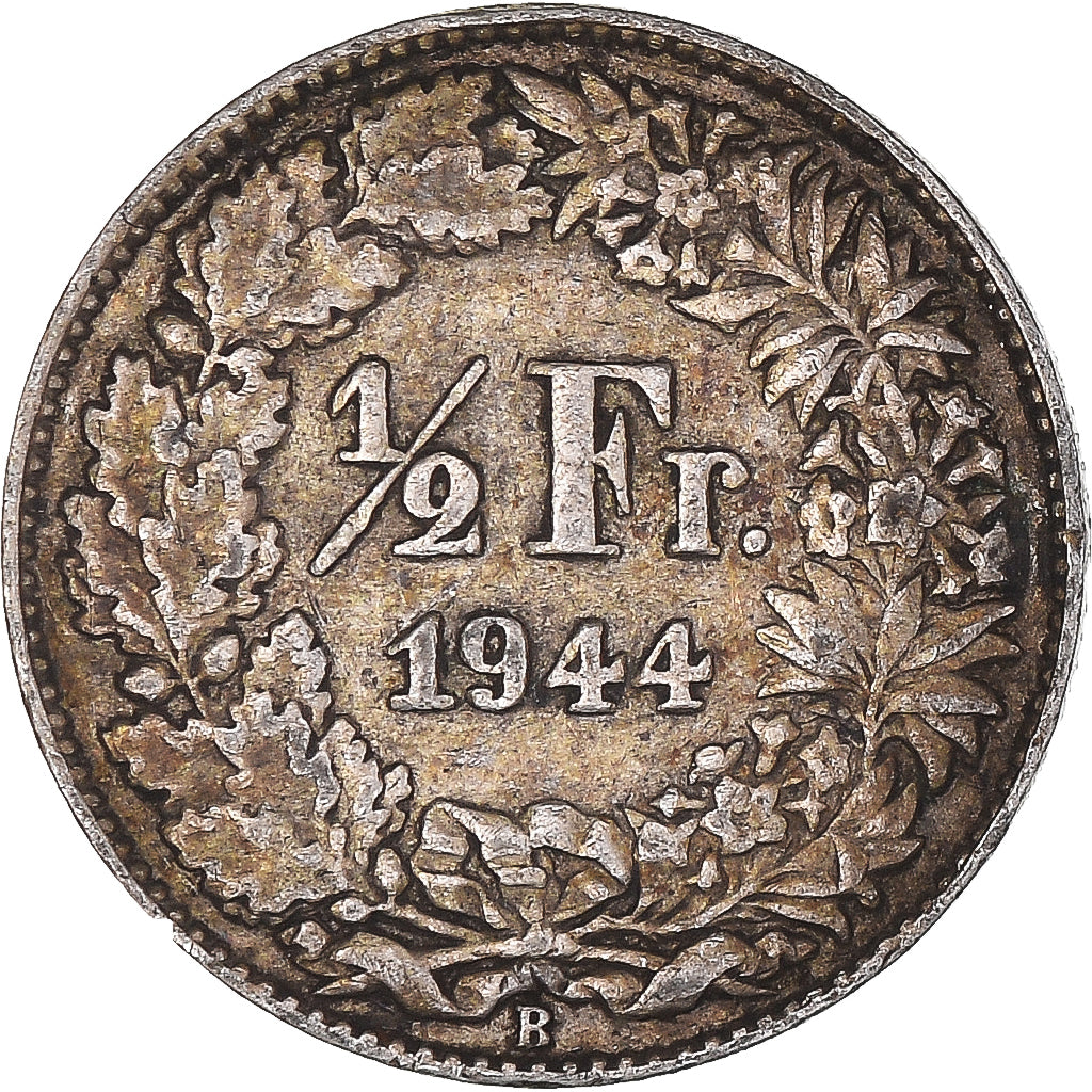 Coin, Switzerland, 1/2 Franc, 1944