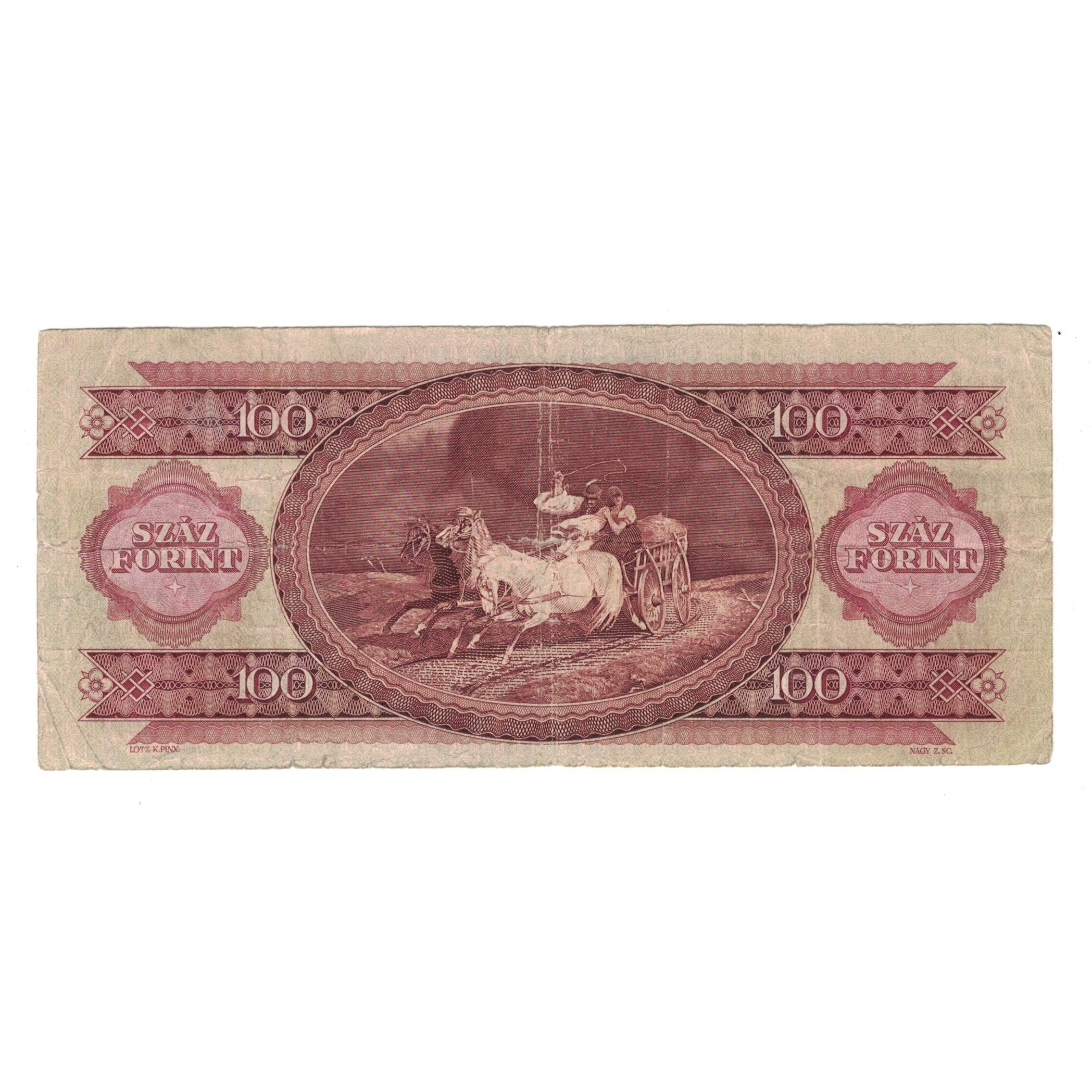 Nota, Hungria, 100 Forint, 1980, 1980-09-30, KM:171f, VF(20-25)