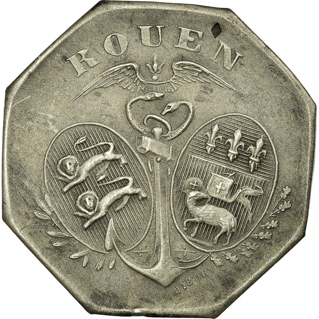 France, 10 Centimes, Chamber of Commerce, 1918, AU(50-53), Silver