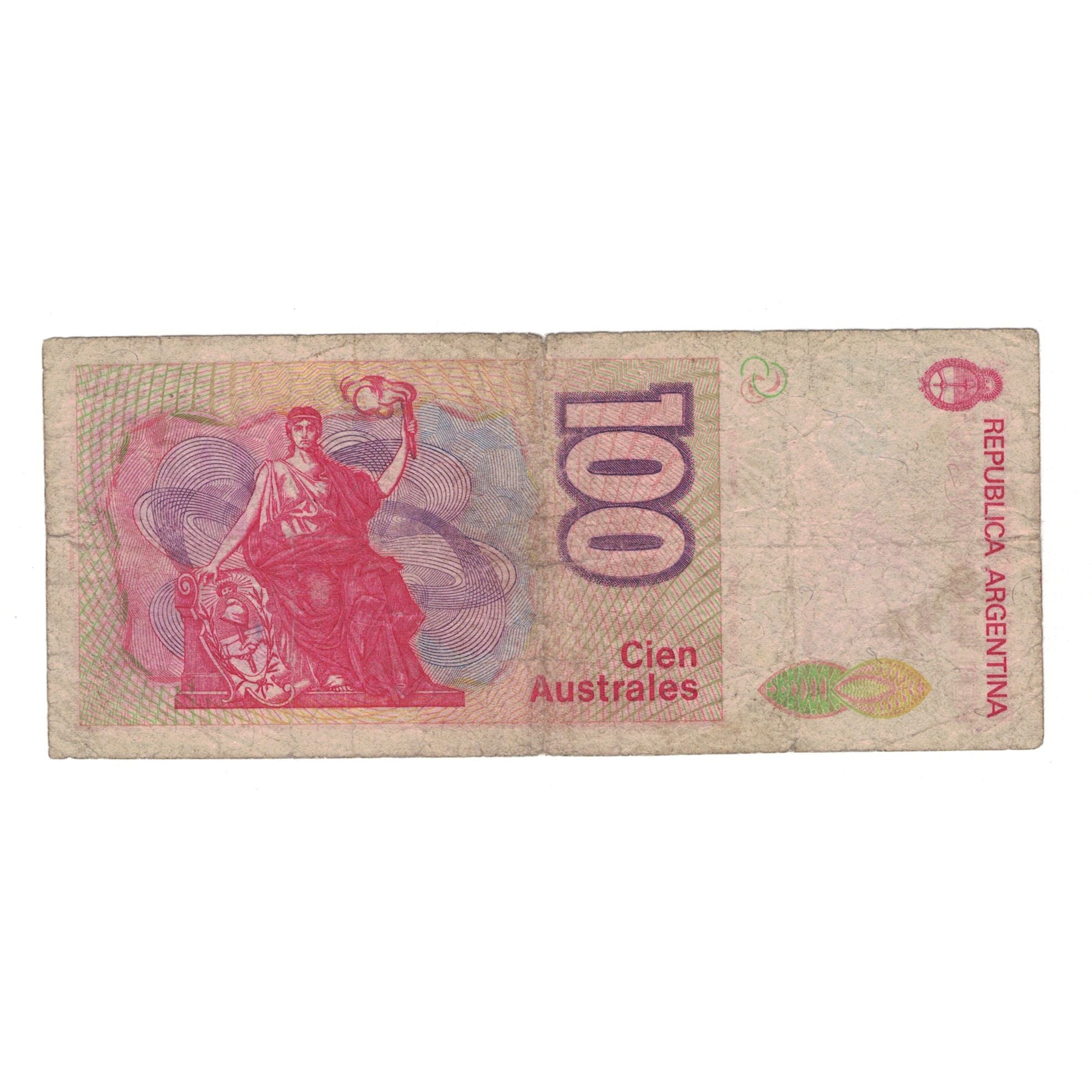 Billete, 100 Australes, Argentina, KM:327b, RC