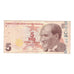 Billete, 5 Lira, Undated (2009), Turquía, KM:222, BC+