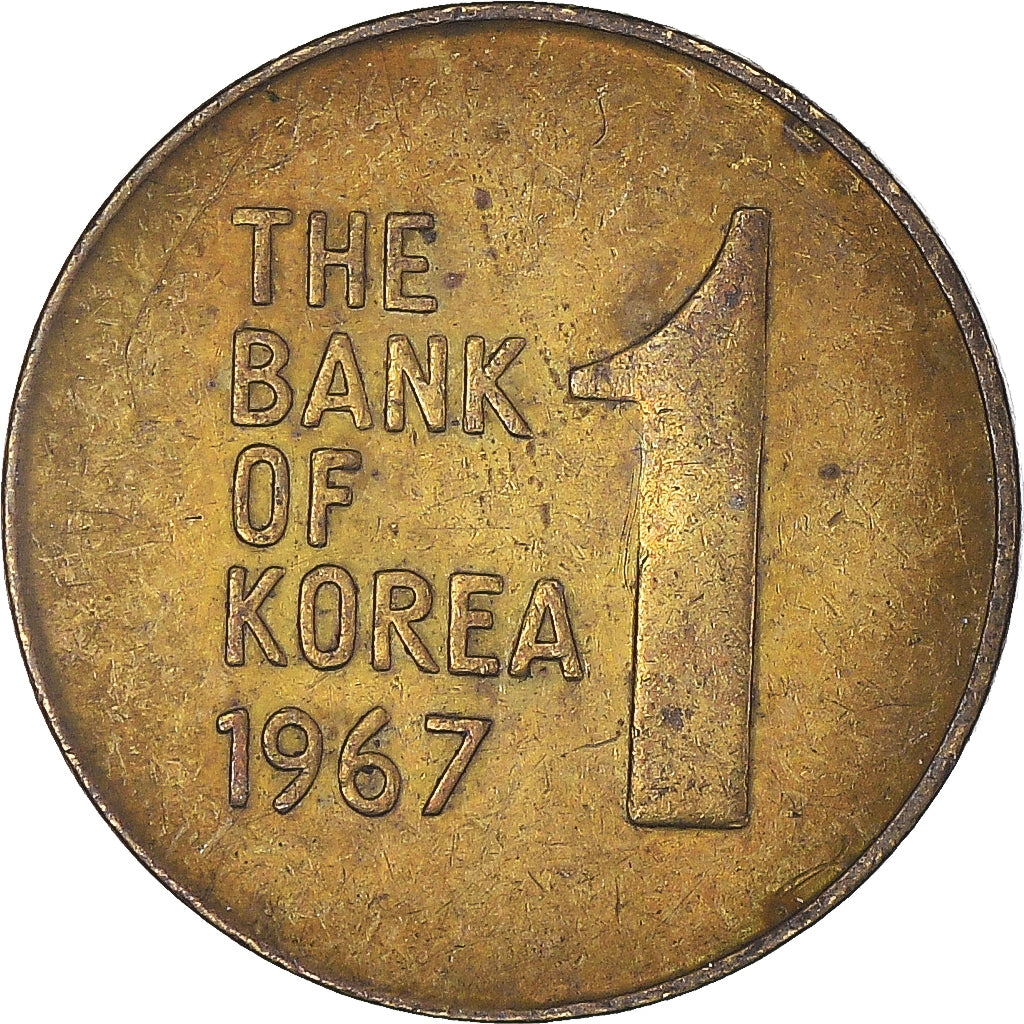 Moneda, Corea, Won, 1967