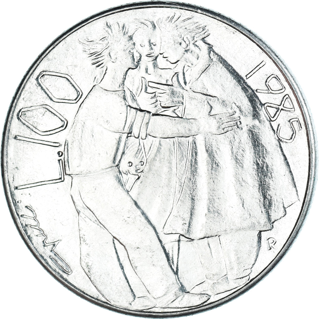 Moeda, San Marino, 100 Lire, 1985