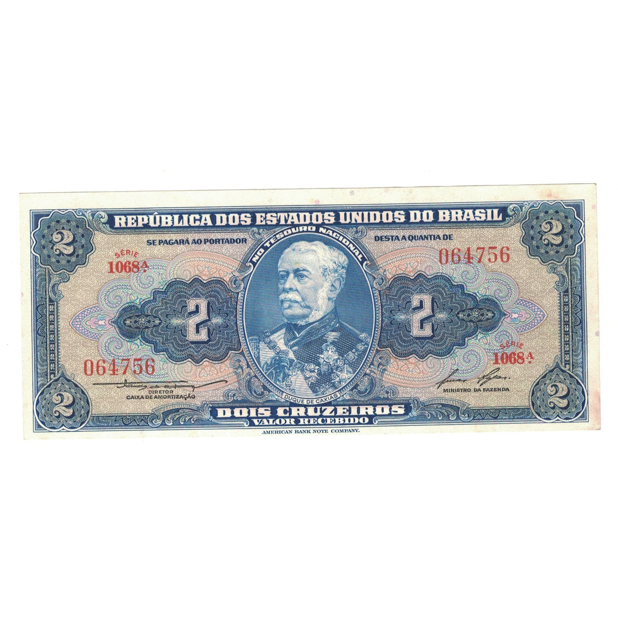 Nota, Brasil, 2 Cruzeiros, UNC(63)