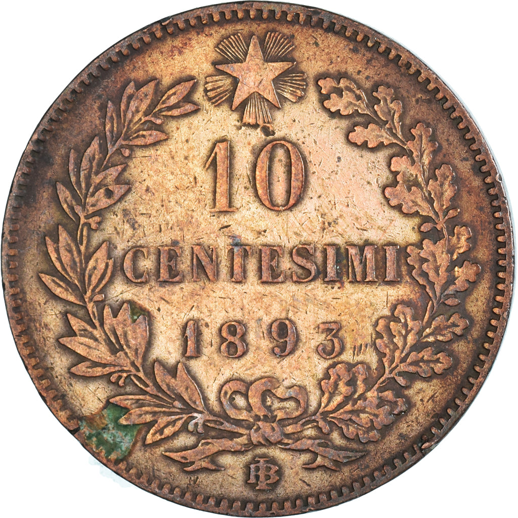 Moneta, Włochy, 10 Centesimi, 1893