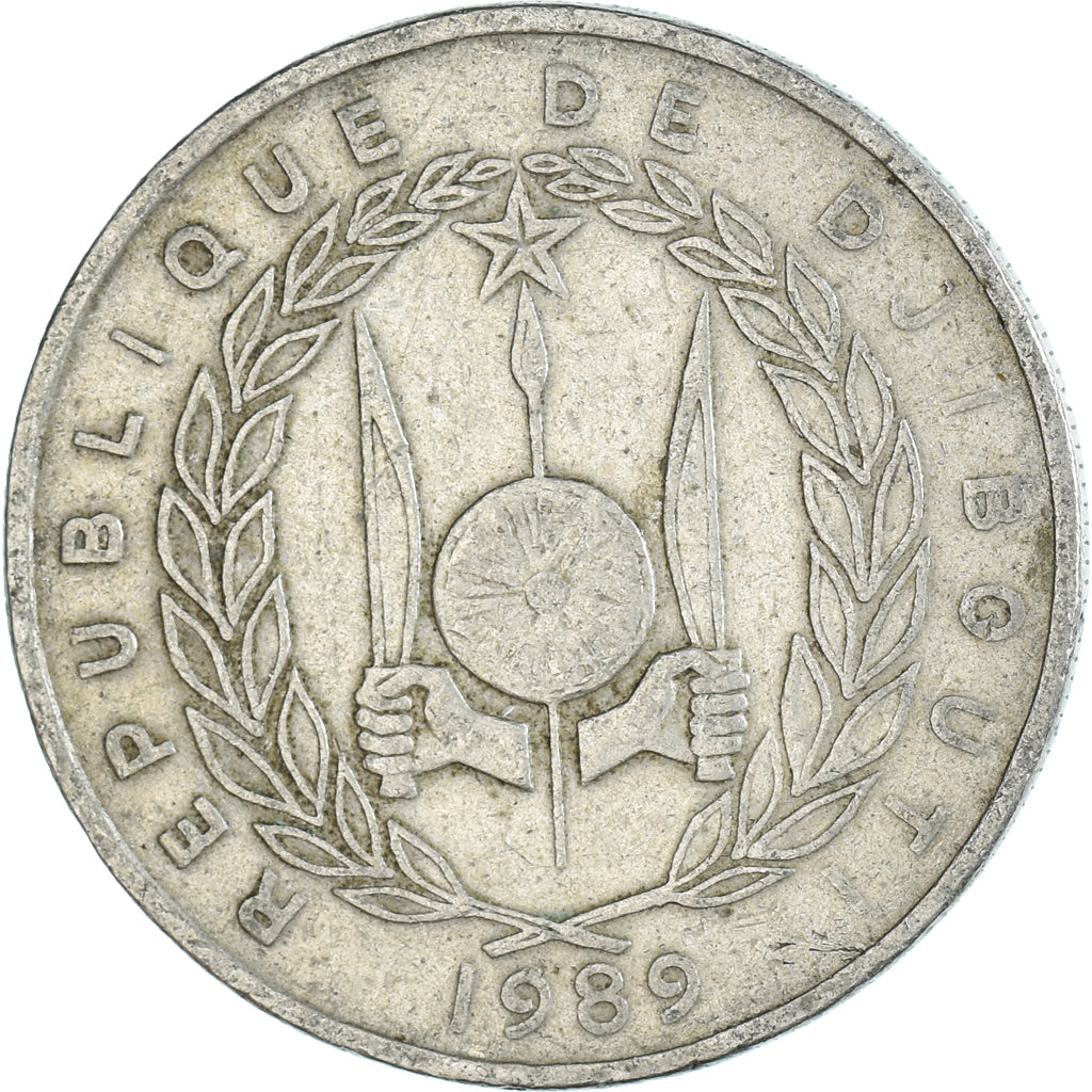 Moneda, Yibuti, 50 Francs, 1989