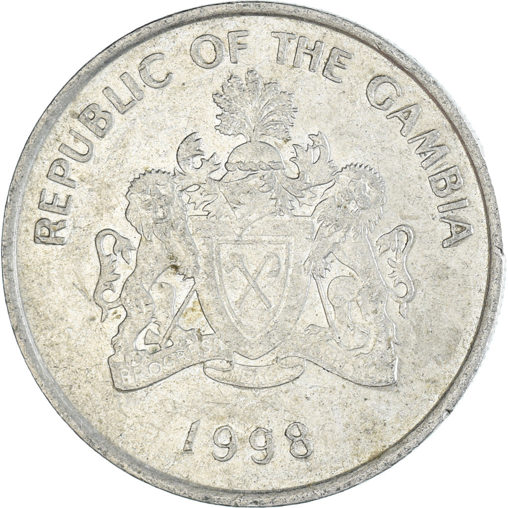 Coin, Gambia, 25 Bututs, 1998