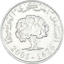Munten, Tunisië, 5 Millim, 2005