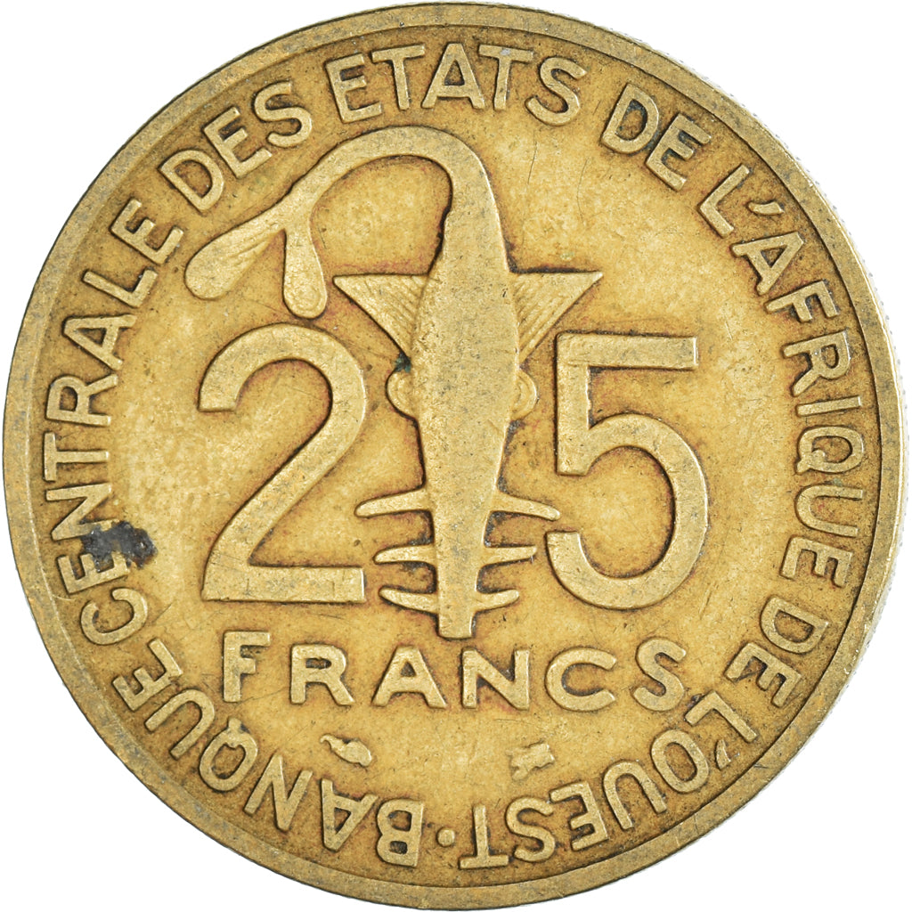 Moneda, Estados del África Occidental, 25 Francs, 1996