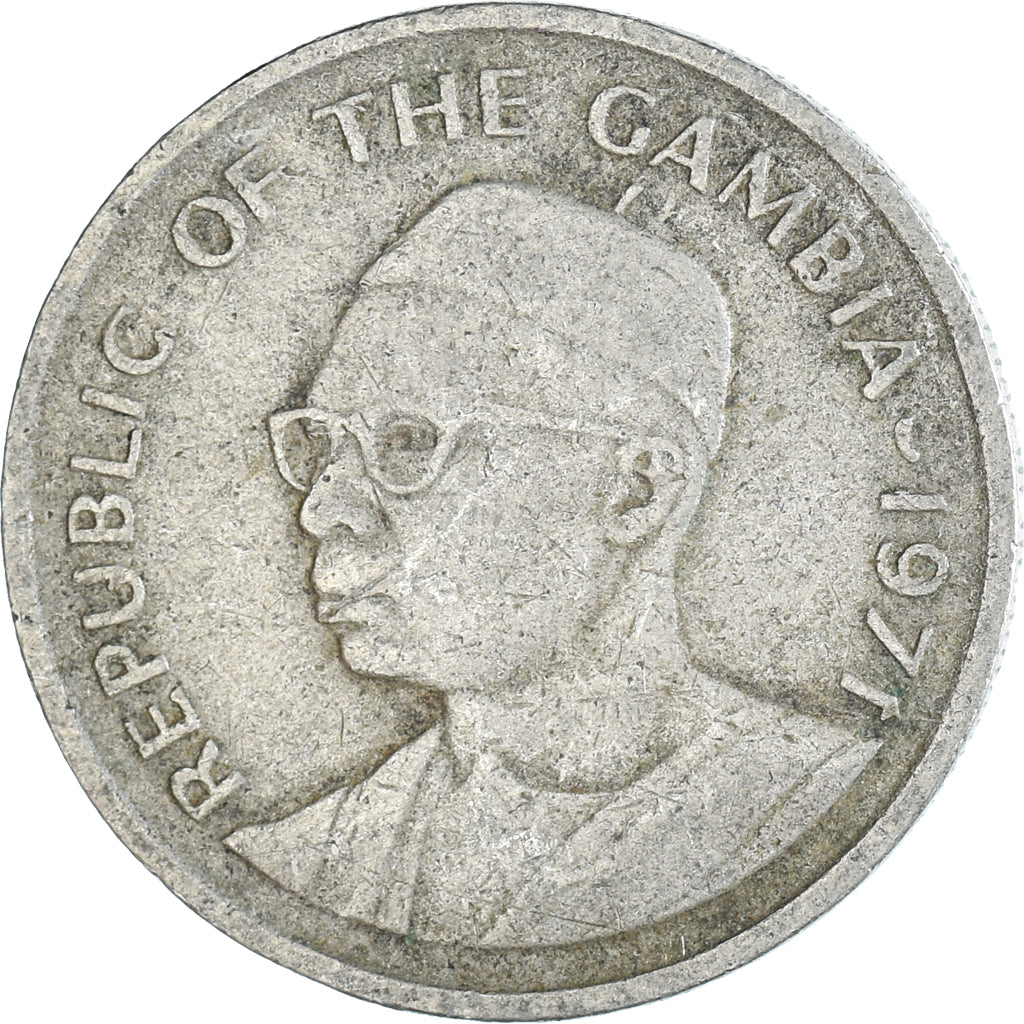 Coin, Gambia, 25 Bututs, 1971