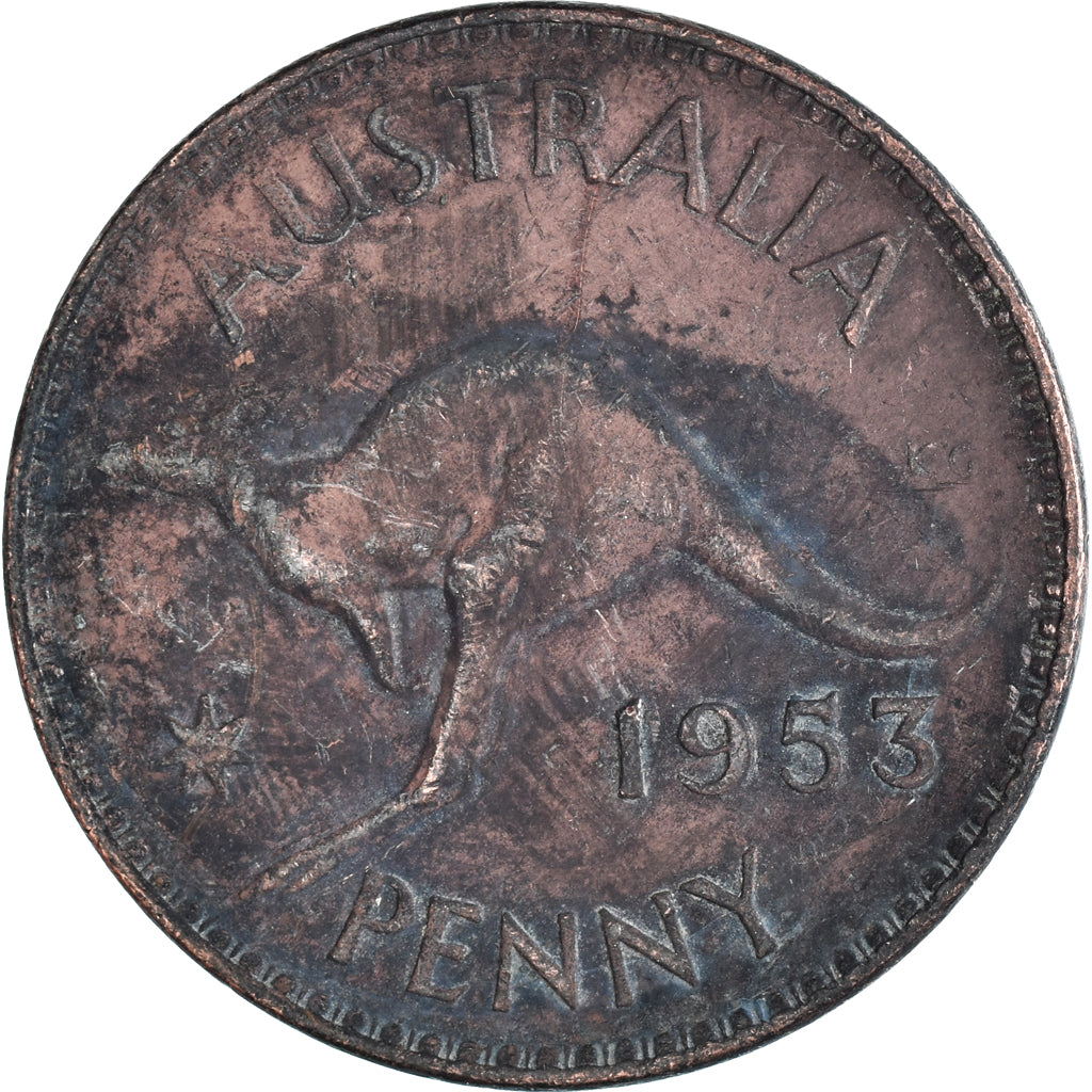Coin, Australia, Penny, 1953