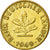 Coin, GERMANY - FEDERAL REPUBLIC, 10 Pfennig, 1949, AU(50-53), Brass Clad Steel