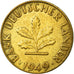 Munten, Federale Duitse Republiek, 10 Pfennig, 1949, ZF, Brass Clad Steel