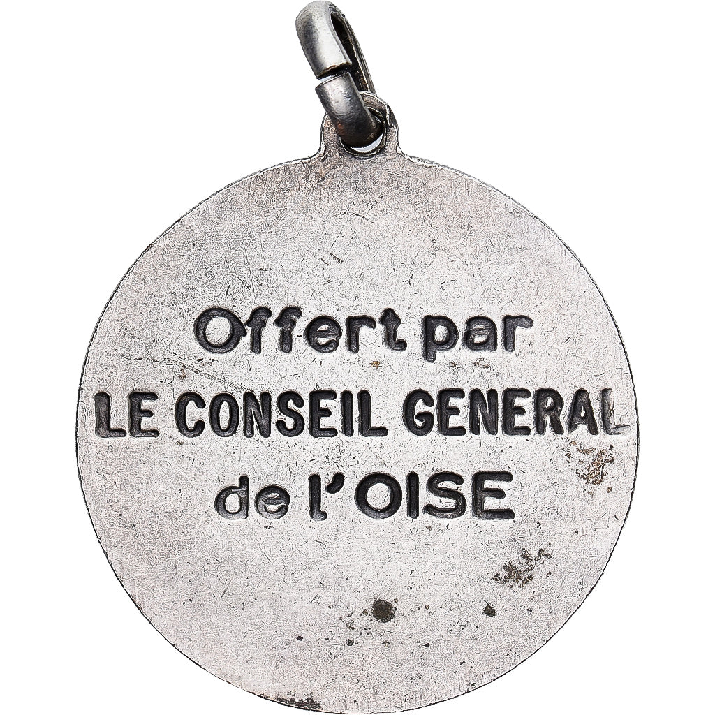 France, Medal, Conseil général de l'Oise, AU(50-53), Silvered bronze