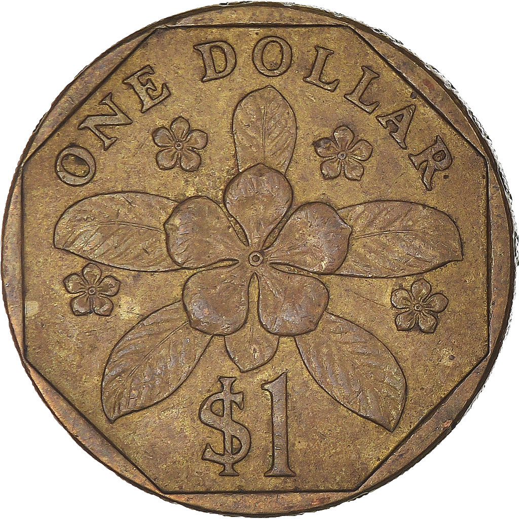 Münze, Singapur, Dollar, 1990