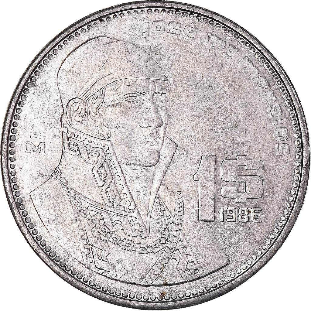 Monnaie, Mexique, Peso, 1986