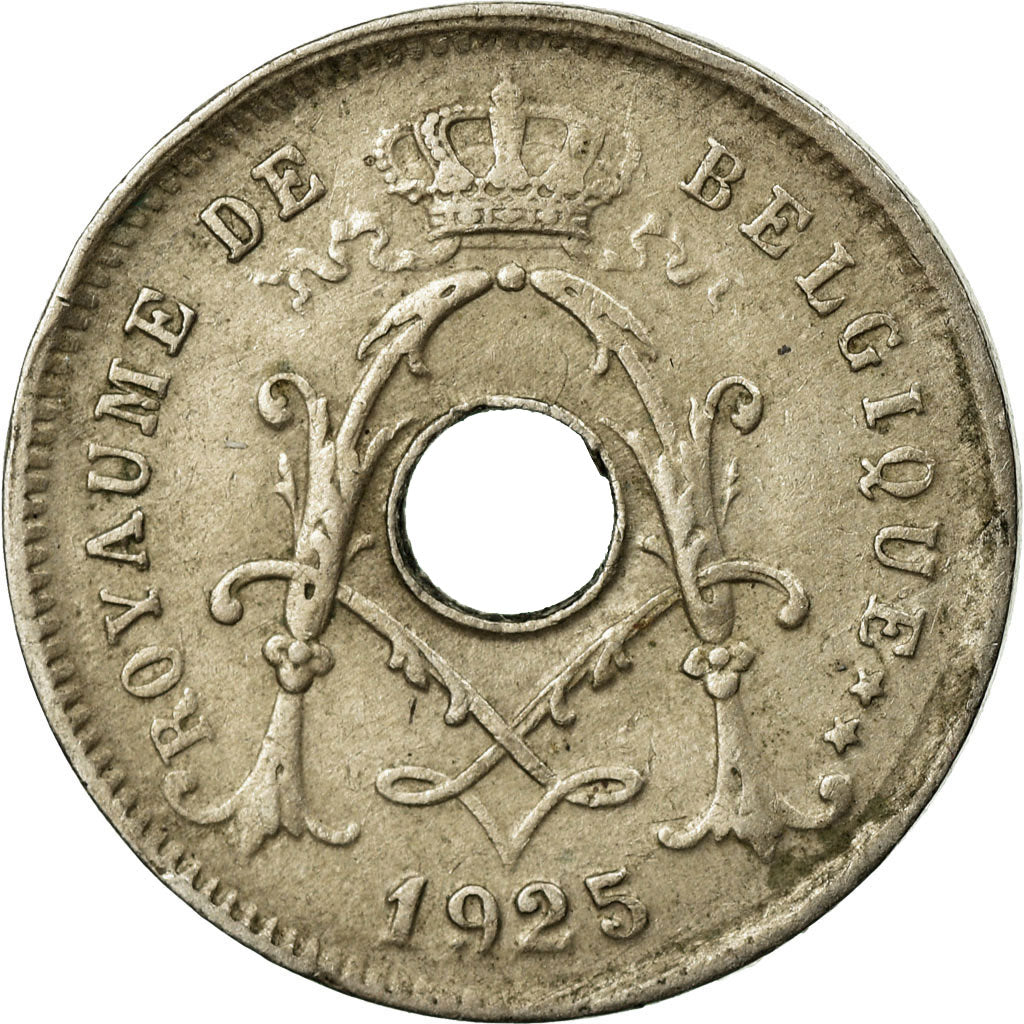 Moneta, Belgio, 5 Centimes, 1925, BB, Rame-nichel, KM:66