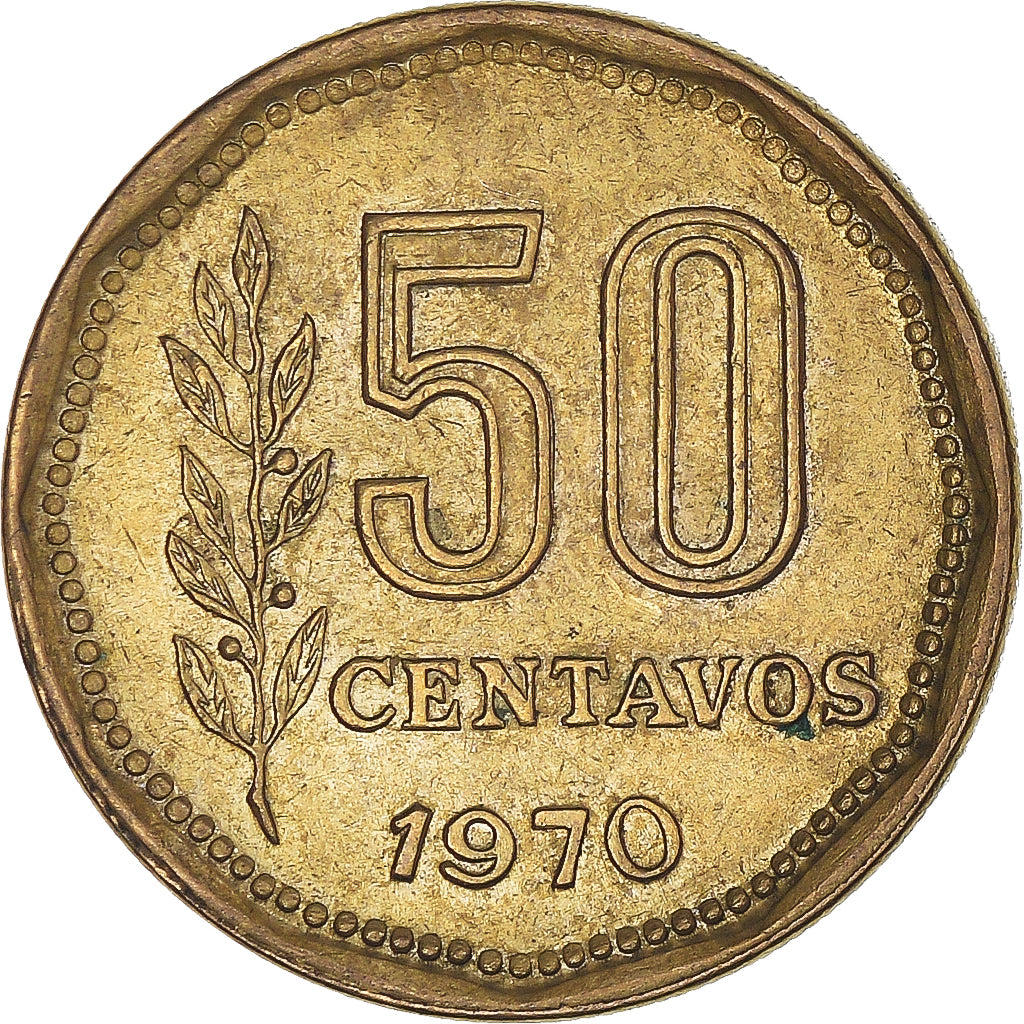 Münze, Argentinien, 50 Centavos, 1970