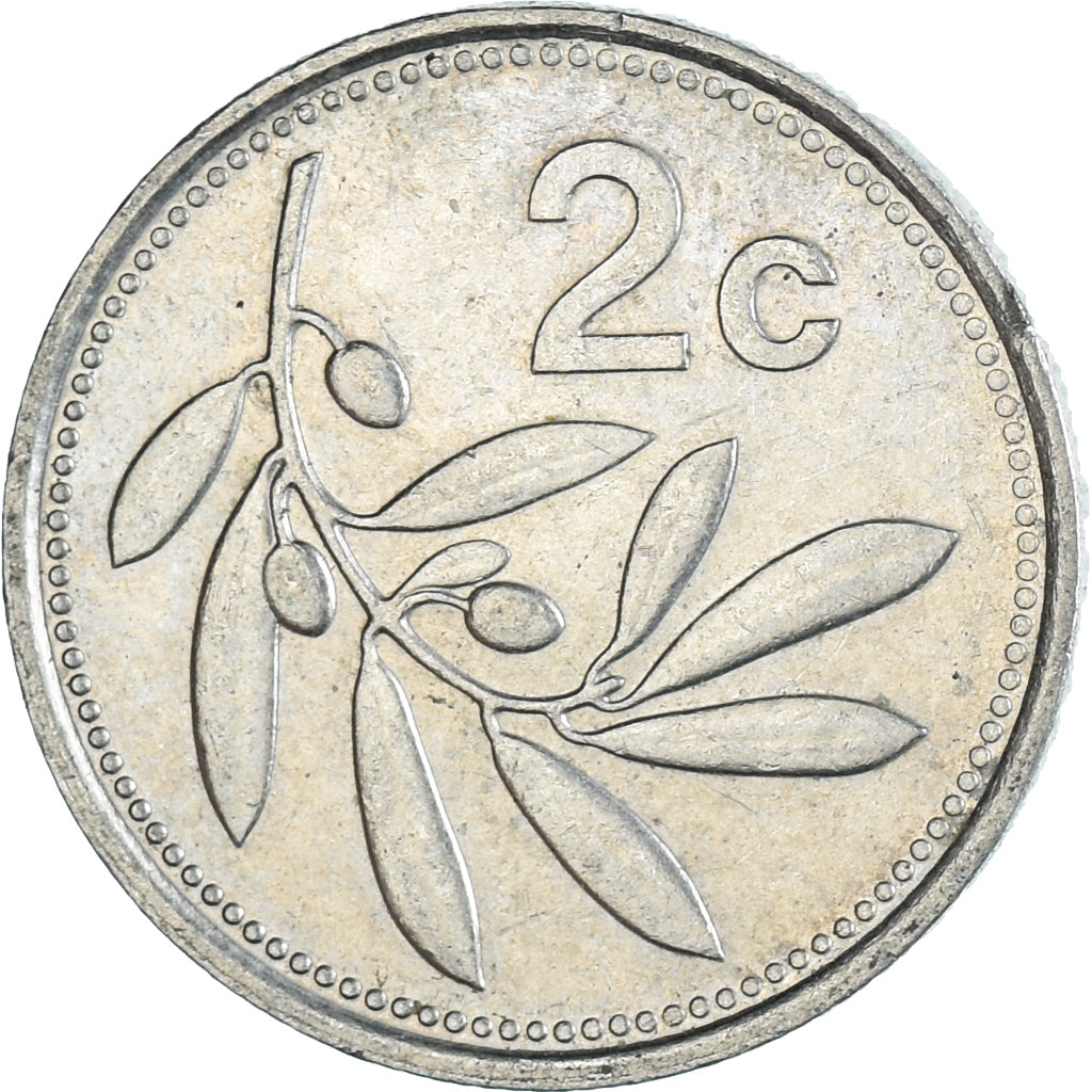 Monnaie, Malte, 2 Cents, 1986